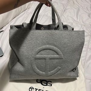 Authentic Telfar collaboration with UGG medium crossbody tote bag.